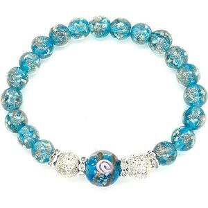 Artsy Crafts Glow In The Dark Firefly Beads Bracelet For Women, Luminous Glass
